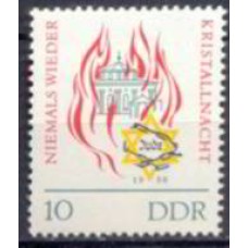 ALO0699N-SELO 25º ANIVERSÁRIO DA "NOITE DE CRISTAL" - ALEMANHA ORIENTAL - 1963 - N