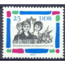 ALO0727N-SELO ENCONTRO DA JUVENTUDE, 25P - ALEMANHA ORIENTAL - 1964 - N