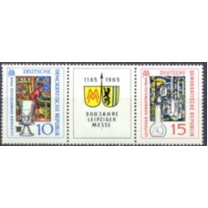 ALO0756NA-TRÍPTICO FEIRA DE OUTONO DE LEIPZIG - ALEMANHA ORIENTAL - 1964 - N