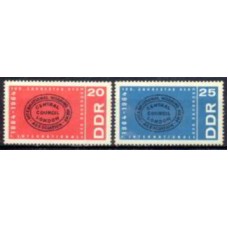ALO0757N-SÉRIE CENTENÁRIO DA PRIMEIRA INTERNACIONAL SOCIALISTA - ALEMANHA ORIENTAL - 1964 - N