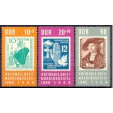 ALO0759N-SÉRIE EXPOSIÇÃO FILATÉLICA NACIONAL - ALEMANHA ORIENTAL - 1964 - N