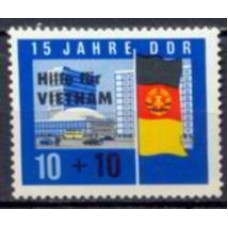 ALO0829N-SELO AJUDA AO VIETNÃ - ALEMANHA ORIENTAL - 1965 - N