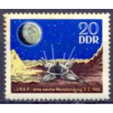 ALO0864N-SELO ALUSSINAGEM DO LUNA 9 - ALEMANHA ORIENTAL - 1966 - N