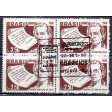 CR1958.02-CARIMBO HOMENAGEM A JOÃO CAETANO - NITERÓI/RJ - 1958