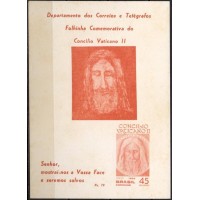 FO0028.08-FOLHINHA OFICIAL ENCERRAMENTO DO CONCÍLIO ECUMÊNICO VATICANO II - 1966 - COM FERRUGEM