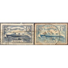 FRA0299U-SÉRIE NAVIO NORMANDIE - FRANÇA - 1935/36 - U