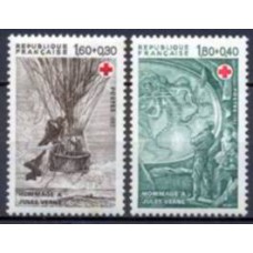 FRA2247N-SÉRIE PRÓ CRUZ VERMELHA - HOMENAGEM A JULIO VERNE - FRANÇA - 1982 - N