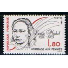 FRA2408N-SELO HOMENAGEM ÀS MULHERES - LOUISE MICHEL - FRANÇA - 1986 - N