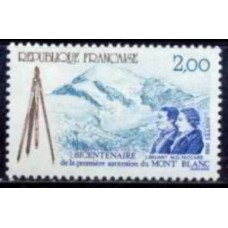 FRA2422N-SELO BICENTENÁRIO DA 1ª SUBIDA AO MONTE BRANCO - FRANÇA - 1986 - N
