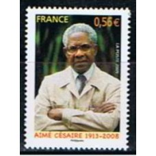 FRA4352N-SELO POETA E POLÍTICO AIMÉ CÉSAIRE - FRANÇA - 2009 - N