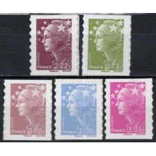 FRAZ0286M-SÉRIE MARIANE DE BEAUJARD - AUTOADESIVOS - FRANÇA - 2009 - MINT