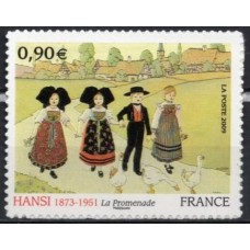 FRAZ0370M-SELO SÉRIE ARTÍSTICA - HANSI - AUTOADESIVO - FRANÇA - 2009 - MINT