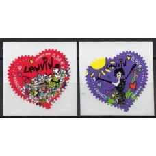 FRAZ0386M-SÉRIE SÃO VALENTIM - CORAÇÃO LANVIN - AUTOADESIVOS - FRANÇA - 2010 - MINT