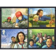 GRB2918M-SÉRIE CENTENÁRIO DO ESCOTISMO - GRÃ-BRETANHA - 2007 - MINT
