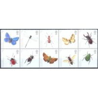 GRB3009MS-SÉRIE PRESERVAÇÃO DA FAUNA E DA FLORA II - INSETOS - GRÃ-BRETANHA - 2008 - MINT