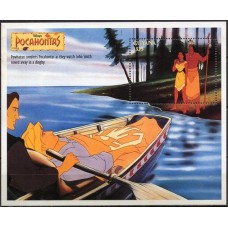GUYB211M-BLOCO POCAHONTAS III - GUIANA - 1995 - MINT