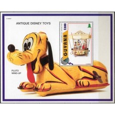 GUYB249M-BLOCO ANTIGOS BRINQUEDOS DISNEY - GUIANA - 1996 - MINT