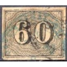 IM0014U.07-SELO VERTICAL, 60 RÉIS - 1850 - U