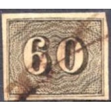 IM0014U.11-SELO VERTICAL, 60 RÉIS - 1850 - U