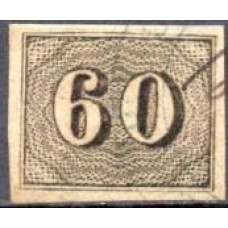 IM0014U.15-SELO VERTICAL, 60 RÉIS - 1850 - U