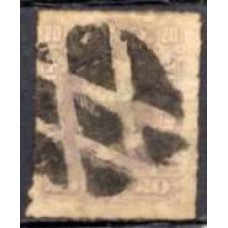 IM0038U.01-SELO DOM PEDRO II BARBA BRANCA, 20 RÉIS - 1877 - U