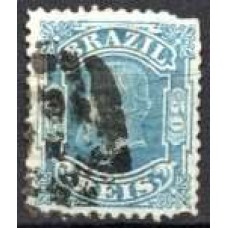 IM0048U.06-SELO DOM PEDRO II CABEÇA PEQUENA, 50 RÉIS - 1881 - U - COM RESTRIÇÕES NOS CANTOS DO LADO DIREITO