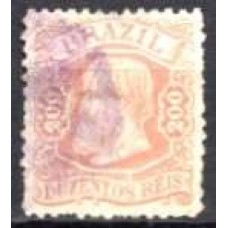 IM0050U.03-SELO DOM PEDRO II CABEÇA PEQUENA, 200 RÉIS - 1881 - U