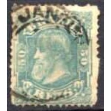 IM0053U.06-SELO DOM PEDRO II CABEÇA GRANDE, 50 RÉIS - 1885 - U