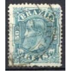 IM0053U.10-SELO DOM PEDRO II CABEÇA GRANDE, 50 RÉIS - 1885 - U