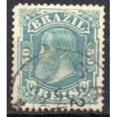 IM0053U.11-SELO DOM PEDRO II CABEÇA GRANDE, 50 RÉIS - 1885 - U