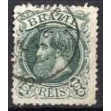IM0054U.02-SELO DOM PEDRO II CABEÇA GRANDE, 100 RÉIS TIPO 1 - 1882 - U