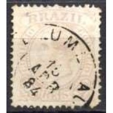 IM0059U.02-SELO DOM PEDRO II FUNDO LINHADO - 1883 - U