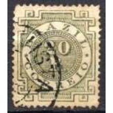 IM0062U.03-SELO CIFRA, 20 RÉIS 'R' COM PONTO - 1887 - U