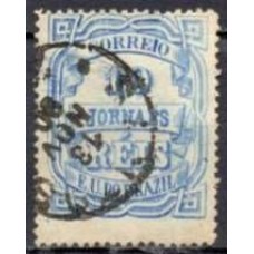 JO0019U.01-SELO JORNAIS CIFRA HORIZONTAL, 10 RÉIS - 1890 - U