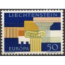LIE0381N-SELO SÉRIE EUROPA - LIECHTENSTEIN - 1963 - N