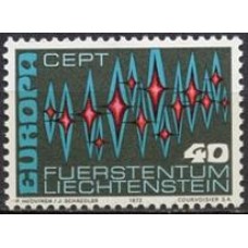 LIE0507M-SELO SÉRIE EUROPA - LIECHTENSTEIN - 1972 - MINT