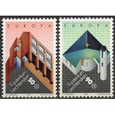 LIE0859N-SÉRIE EUROPA - ARQUITETURA MODERNA - LIECHTENSTEIN - 1987 - N