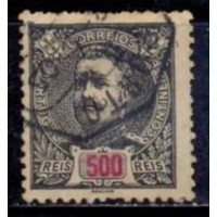 POR0145U-SELO CARLOS 1º, 500R - PORTUGAL - 1895/1905 - U