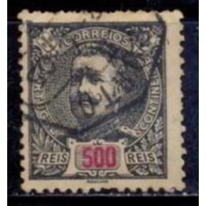 POR0145U-SELO CARLOS 1º, 500R - PORTUGAL - 1895/1905 - U