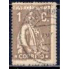 POR0228UA-SELO CERES, 1C DENTEAÇÃO 15X14 - PORTUGAL - 1917/24 - U