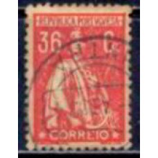 POR0248UB-SELO CERES, 36C DENTEAÇÃO 12 X 11,5 - PORTUGAL - 1917/24 - U