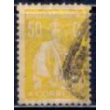 POR0249UB-SELO CERES, 50C DENTEAÇÃO 12 X 11,5 - PORTUGAL - 1917/24 - U