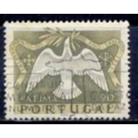 POR0745U-SELO ENCERRAMENTO DO ANO SANTO DE FÁTIMA, 90C - PORTUGAL - 1951 - U