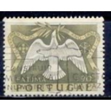 POR0745U-SELO ENCERRAMENTO DO ANO SANTO DE FÁTIMA, 90C - PORTUGAL - 1951 - U