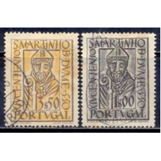 POR0789U-SÉRIE 14º CENTENÁRIO DA CHEGADA DE SÃO MARTINHO DE DUME - PORTUGAL - 1953 - U