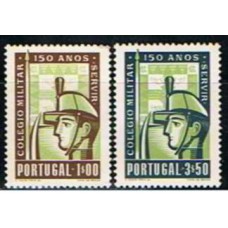 POR0811N-SÉRIE 150º ANIVERSÁRIO DO COLÉGIO MILITAR - PORTUGAL - 1954 - N