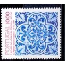 POR1561N-SELO 5 SÉCULOS DO AZULEJO EM PORTUGAL VIII - PORTUGAL - 1982 - N