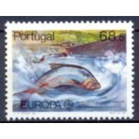 POR1667M-SELO SÉRIE EUROPA - PROTEÇÃO À NATUREZA E AO MEIO AMBIENTE - PORTUGAL - 1986 - MINT