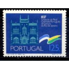 POR1708N-SELO SESQUICENTEÁRIO DO REAL GABINETE PORTUGUÊS DE LEITURA DO RIO DE JANEIRO - PORTUGAL - 1987 - N