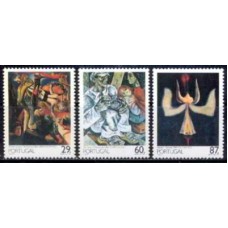 POR1755N-SÉRIE PINTURAS PORTUGUESAS DO SÉCULO 20 III - PORTUGAL - 1989 - N